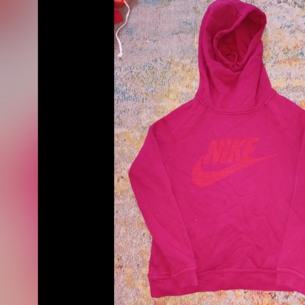 SUPER Vintage Nike red-label cowl-neck hooded sweatshirt - womens M 18.00 scuba